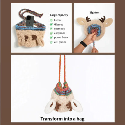 Cozy Christmas Antler Hat